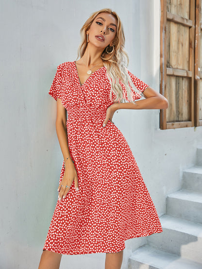 Summer Daily Short Sleeves Sun Dresses