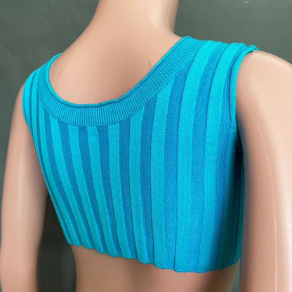 Sexy High Neck Knitting Women Short Tops Suits