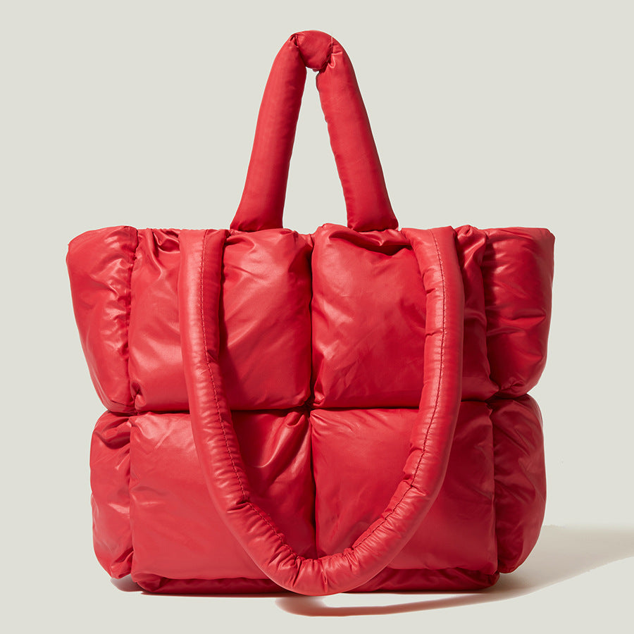 Fashion Down Women Handbags for Winter