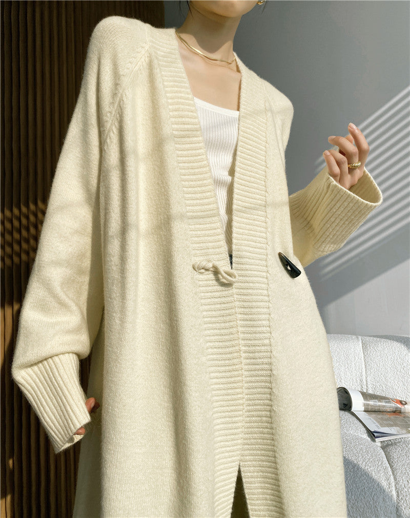 Classy Knitting Cozy Women Long Cardigans