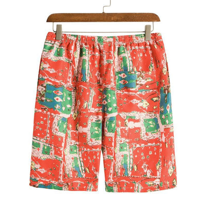Summer Hawaii Floral Men‘s Beach Sets