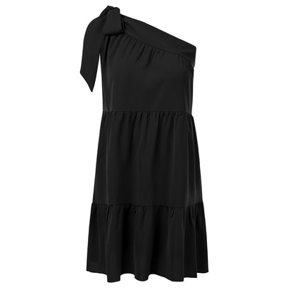 Sexy One Shoulder Chiffon Short Daily Sun Dresses