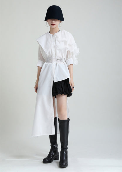 3D Designed Asymmetrical Summer Shirts Dresses