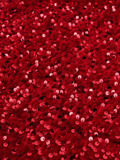 Sexy Red Sequined Strapless Women Party Dresses