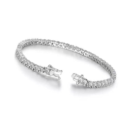 Sterling Silver Fashion Zircon Bracelets