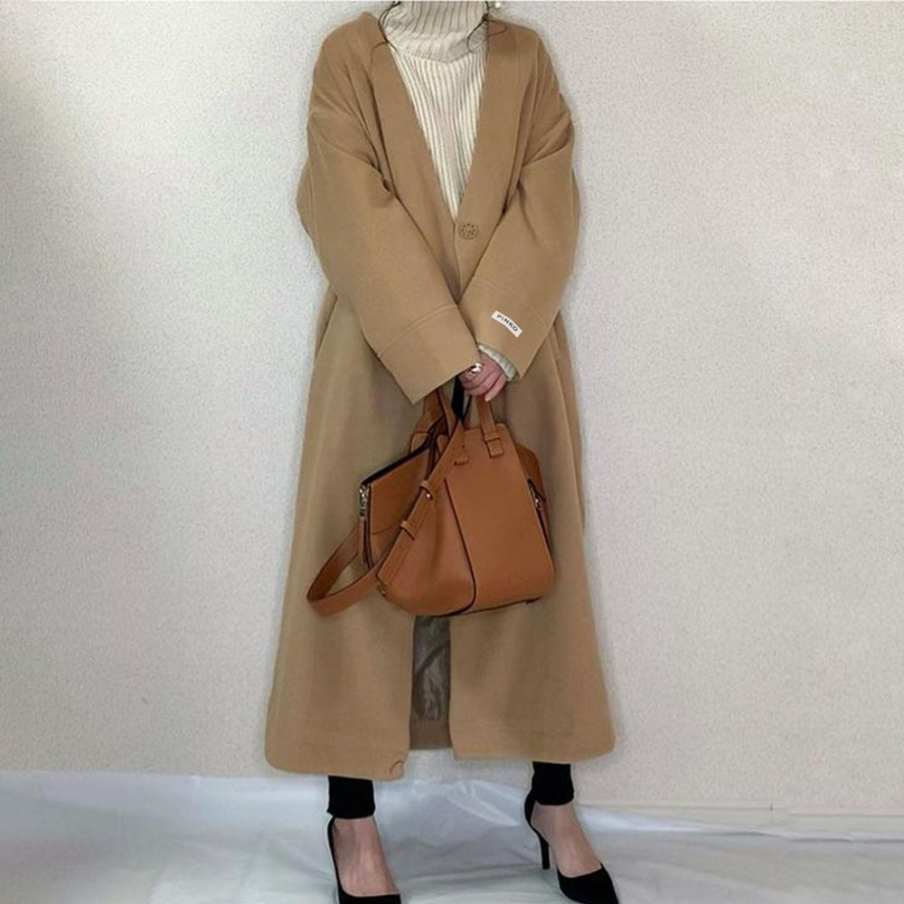 Classy Women Long Winter Overcoat