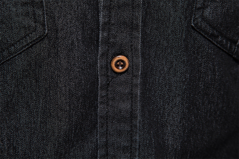 Casual Denim Long Sleeves Shirts for Men