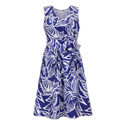 Women High Waist Summer Sundresses