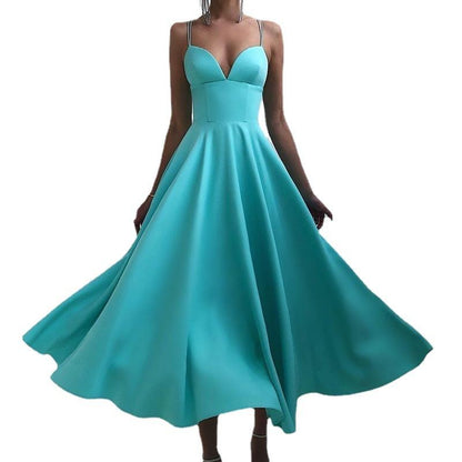 Simple Classy High Waist Summer Dress-STYLEGOING