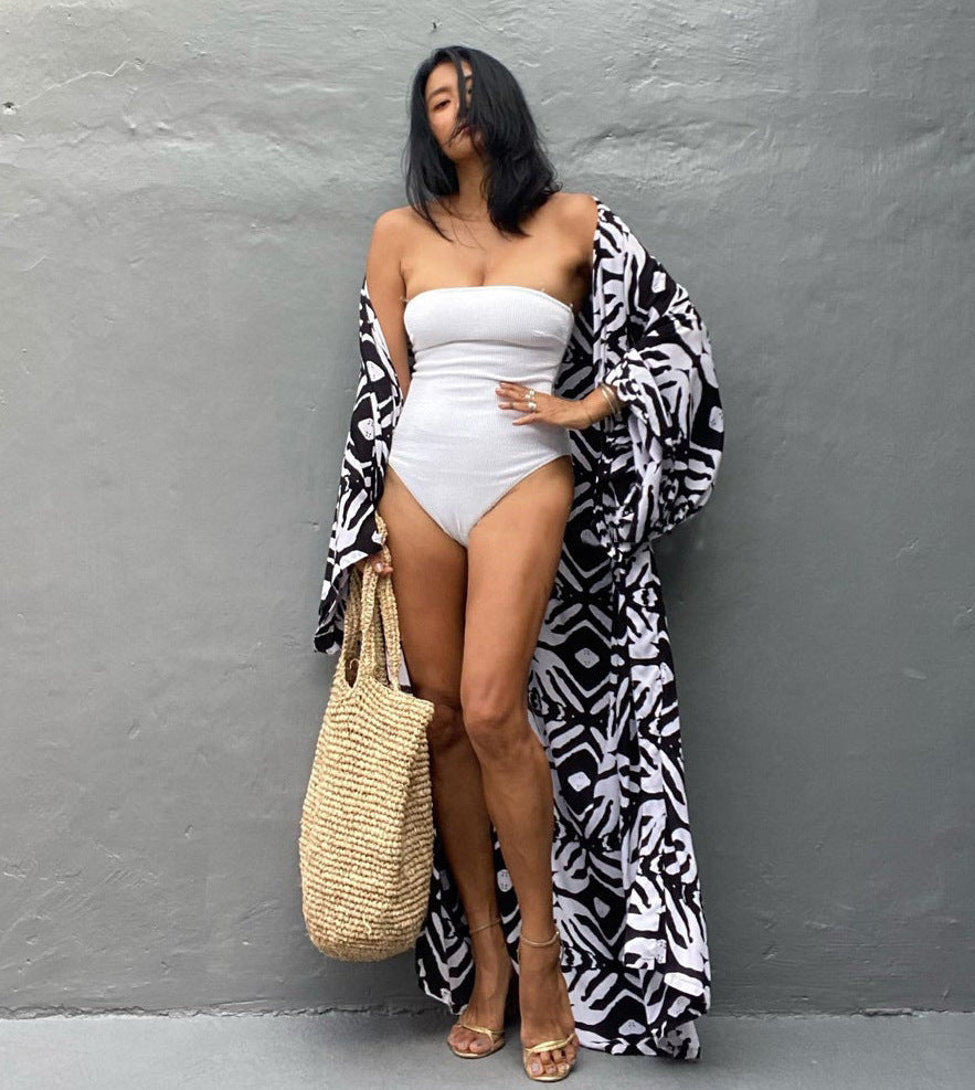 Casual Cotton Holiday Beach Summer Bikini Cover Ups