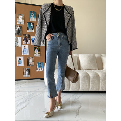 Vintage Designed Fall Short Jackets for Women