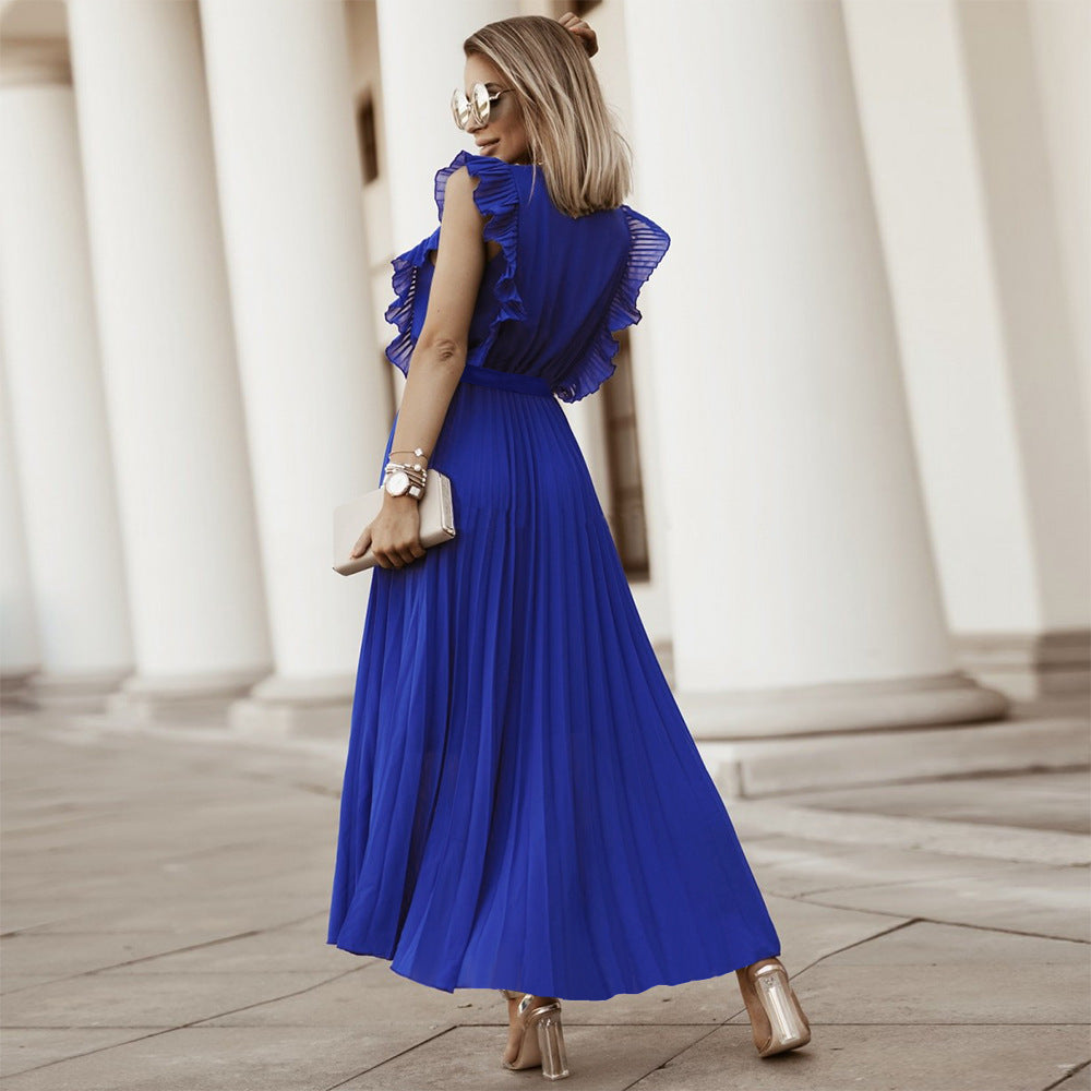 Casual Chiffon Sleeveless Women Long Maxi Dresses