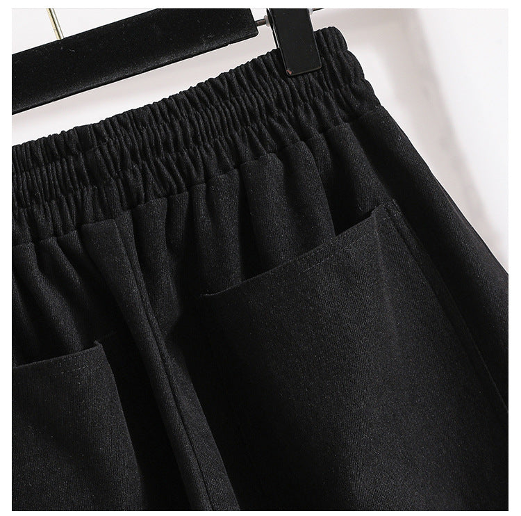 Plus Sizes Fall Wide Legs Pants for Women