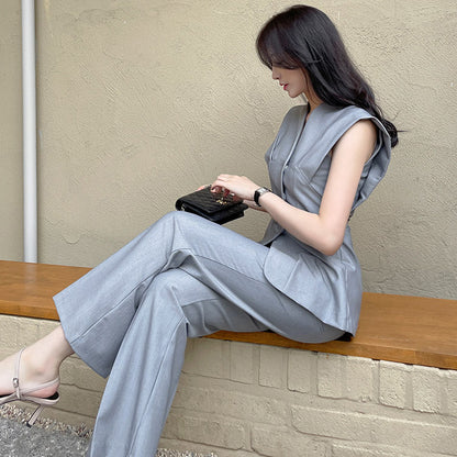 Elegant Office Lady Summer Two Pieces Suits