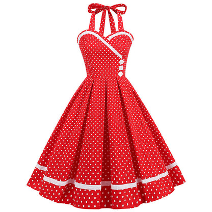 Vintage Sleeveless Halter Dresses