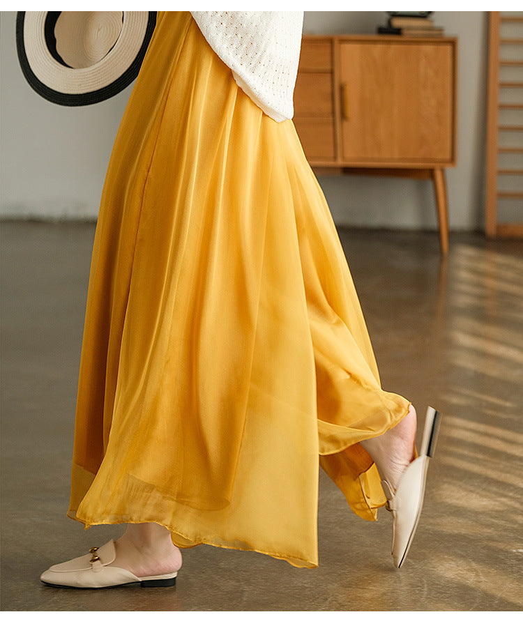 Fariy Summer Chiffon Women Plus Sizes Skirts