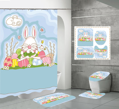 Happy Easter Day Shower Curtain Sets
