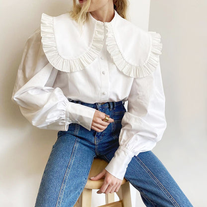 White Princess Women Long Sleeves Shirts