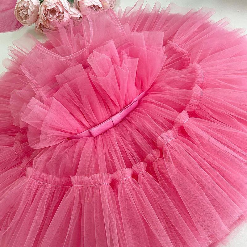 Cute Bow Sleeveless Princess Party Dresses
