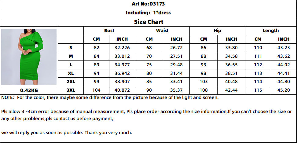 Fashion One Shoulder Sheath Women Dresses