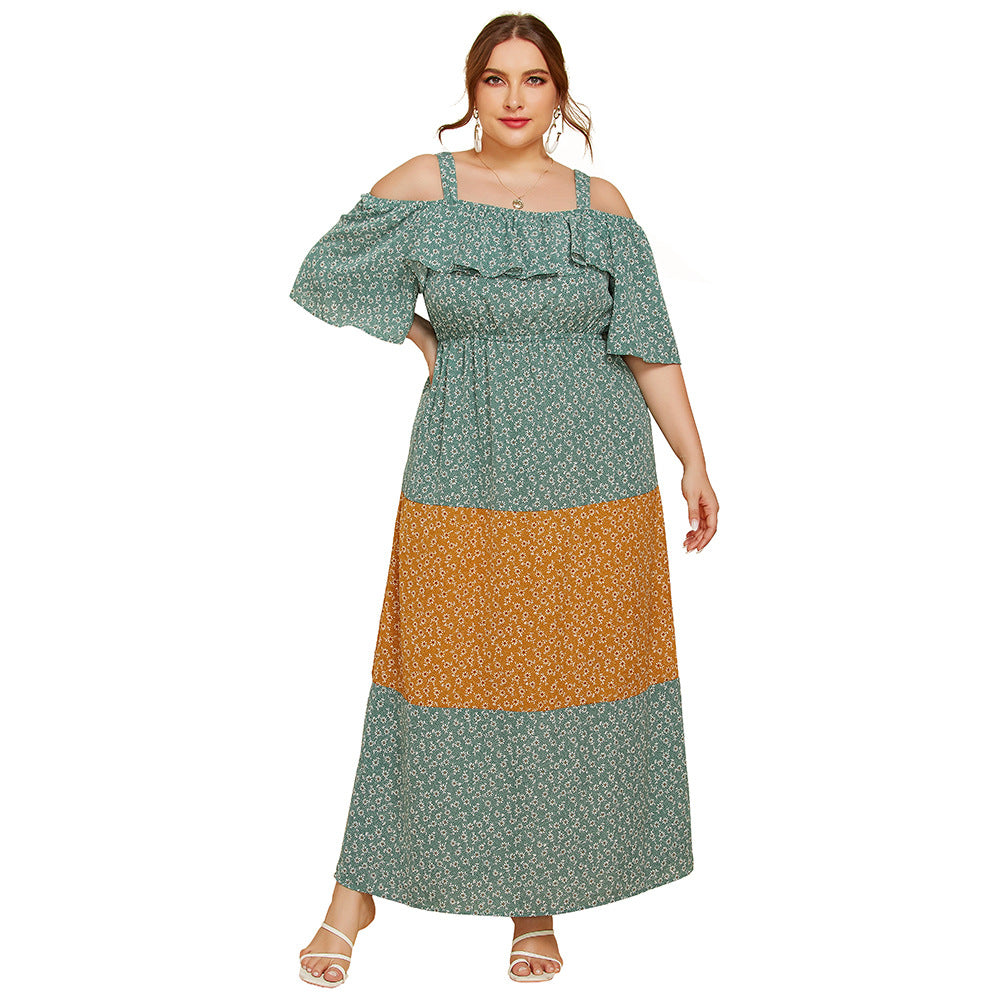 Summer Ruffled Design Plus Sizes Women Dresses