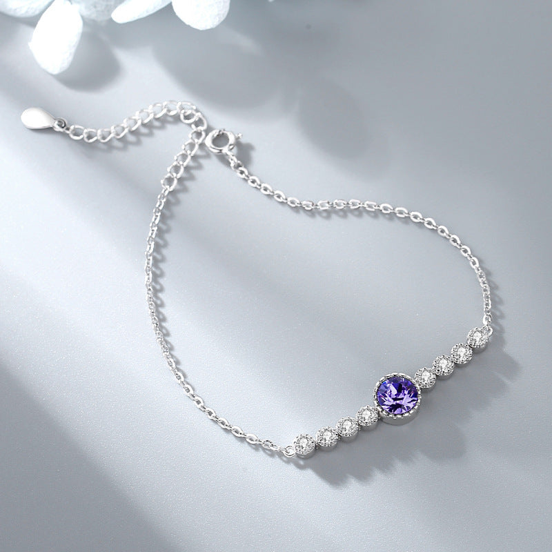 Romantic Luxury Crystal Sliver Bracelet for Women