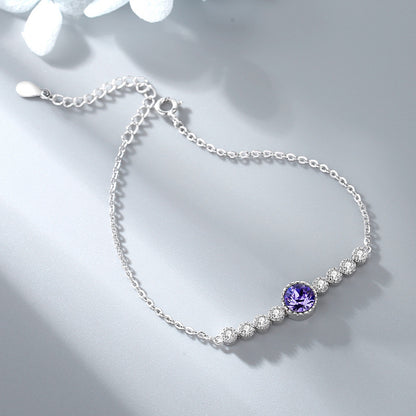 Romantic Luxury Crystal Sliver Bracelet for Women
