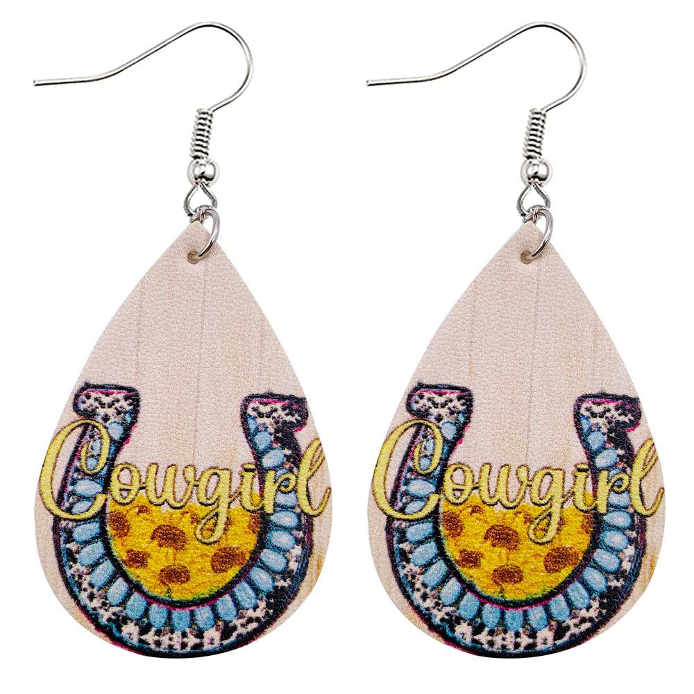 Christmas Vintage Animal Print Earrings 2 Sets