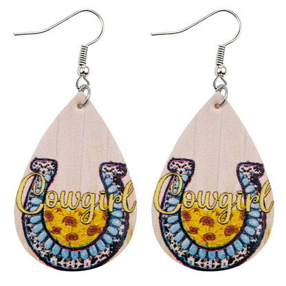 Christmas Vintage Animal Print Earrings 2 Sets