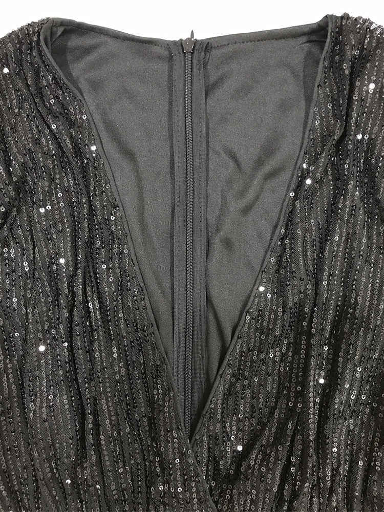 Sexy Sequined Party Little Black Dresses