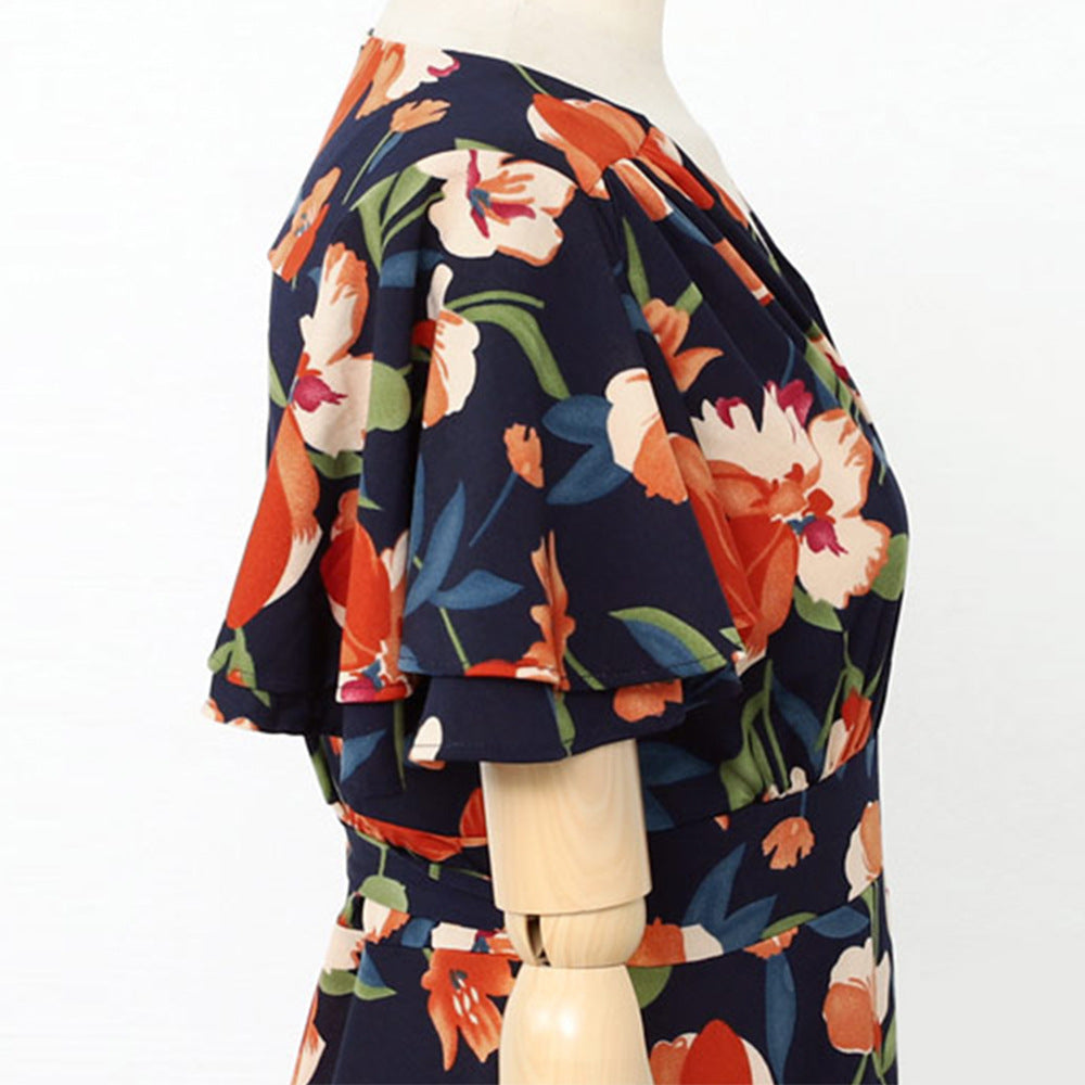 Summer Ruffled Flower Women Dresses