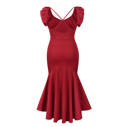 Sexy Backless Women Party Mermaid Dresses