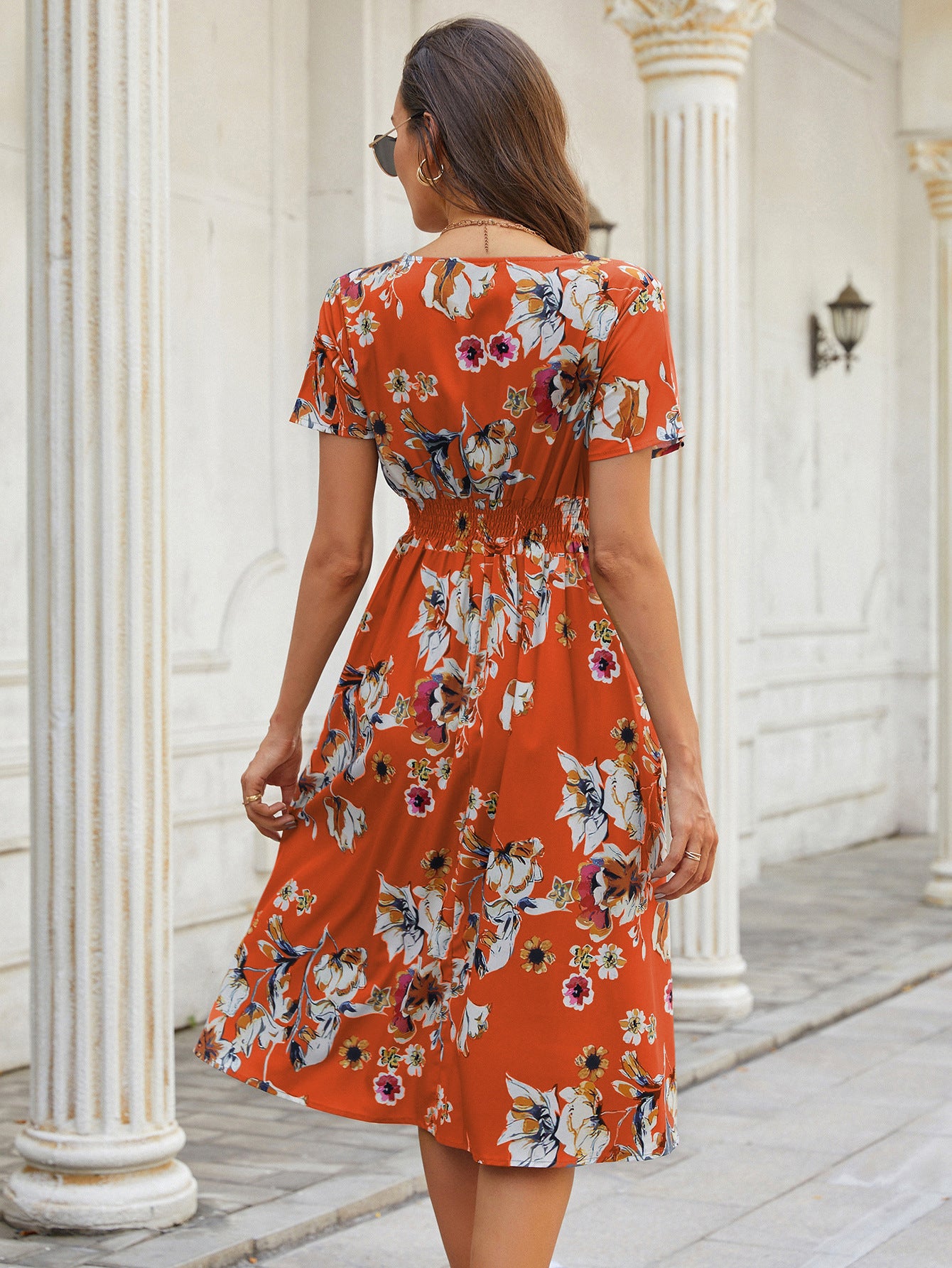 Summer Daily Short Sleeves Sun Dresses