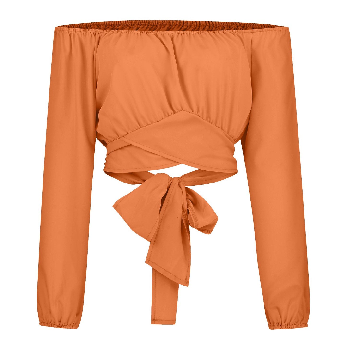 Sexy Off The Shoulder Midriff Baring Summer Short Tops
