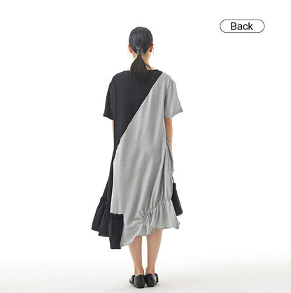 Casual Plus Sizes Irregular Dresses