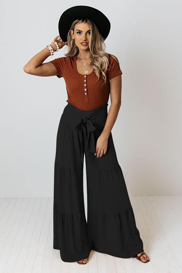 Casual Elastic Waist Loose Pants for Women