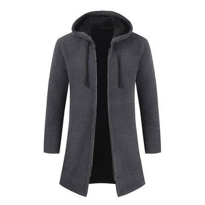 Fall Men Knitting Hoodies Cardigan Overcoat