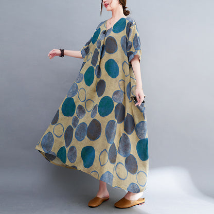 Vintage Summer Plus Sizes Cozy Dresses