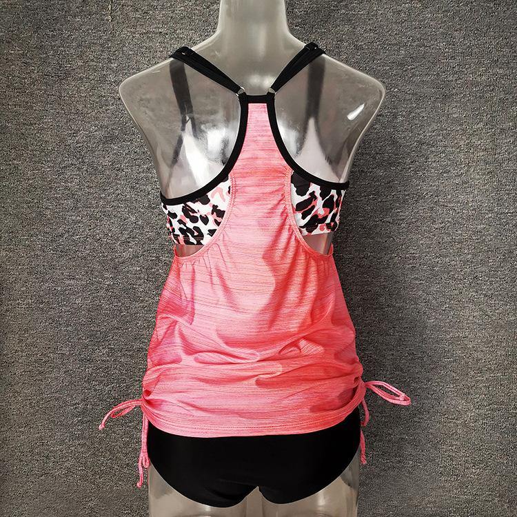 Fashion Conserved Crop Top Tankini Swimsuit-STYLEGOING