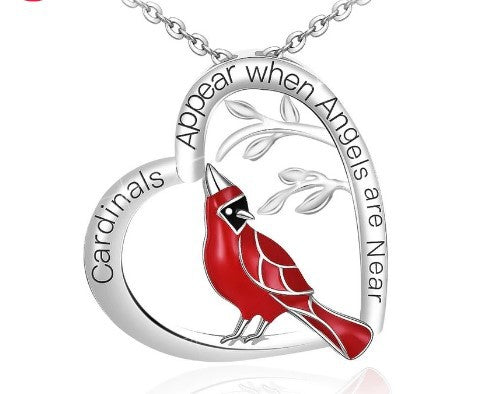 Lovely Red Birds Designed  Necklace for Women