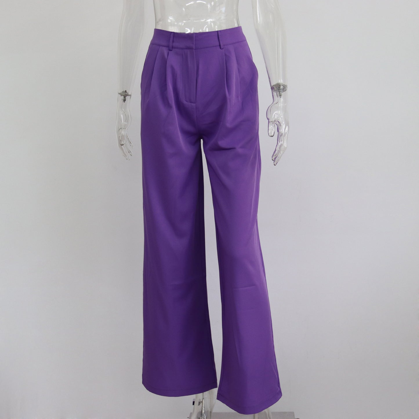 Casual High Waist Women Wide Legs Pants