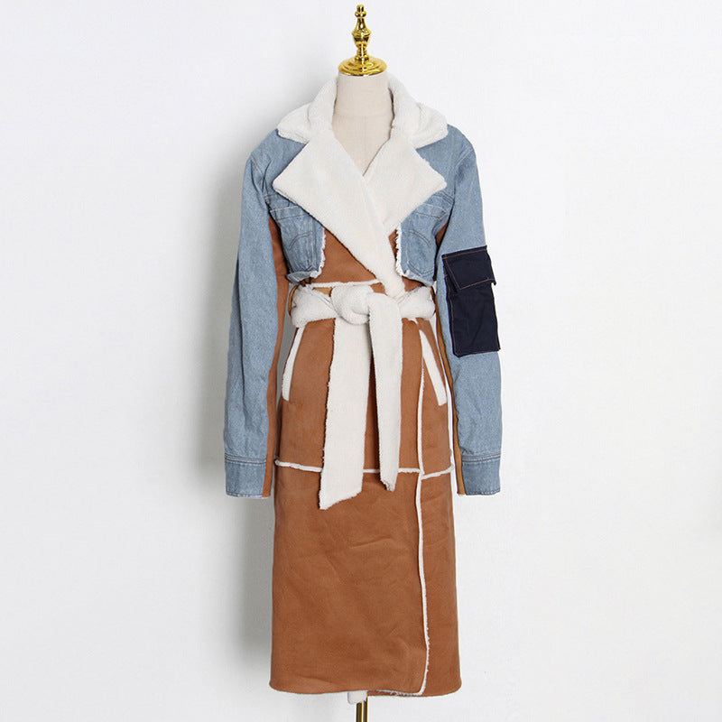 Fashion Sherpa Warm Long Overcoat for Women