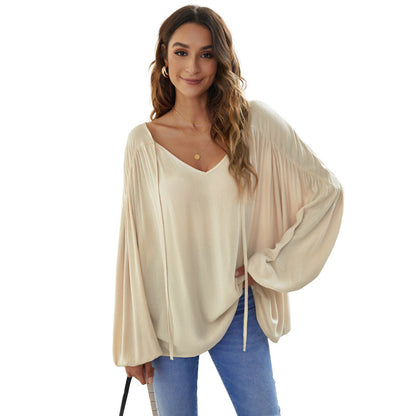 Casual Simple Design Fall Blouses for Women