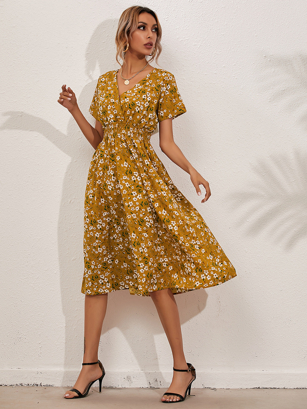 Summer Daily Short Sleeves Sun Dresses