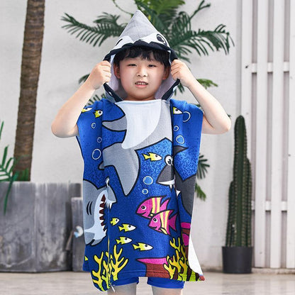 Kids Cartoon Print Bath Towel-STYLEGOING