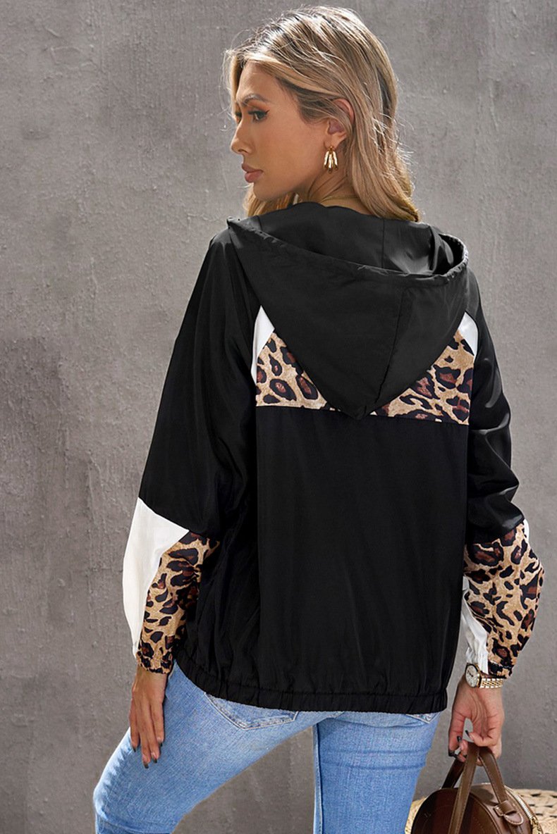 Casual Women Leopard Loose Hoody Tops--Free Shipping at meselling99