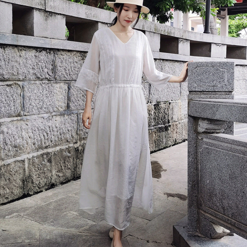 Ethnic Women Summer Linen Dresses