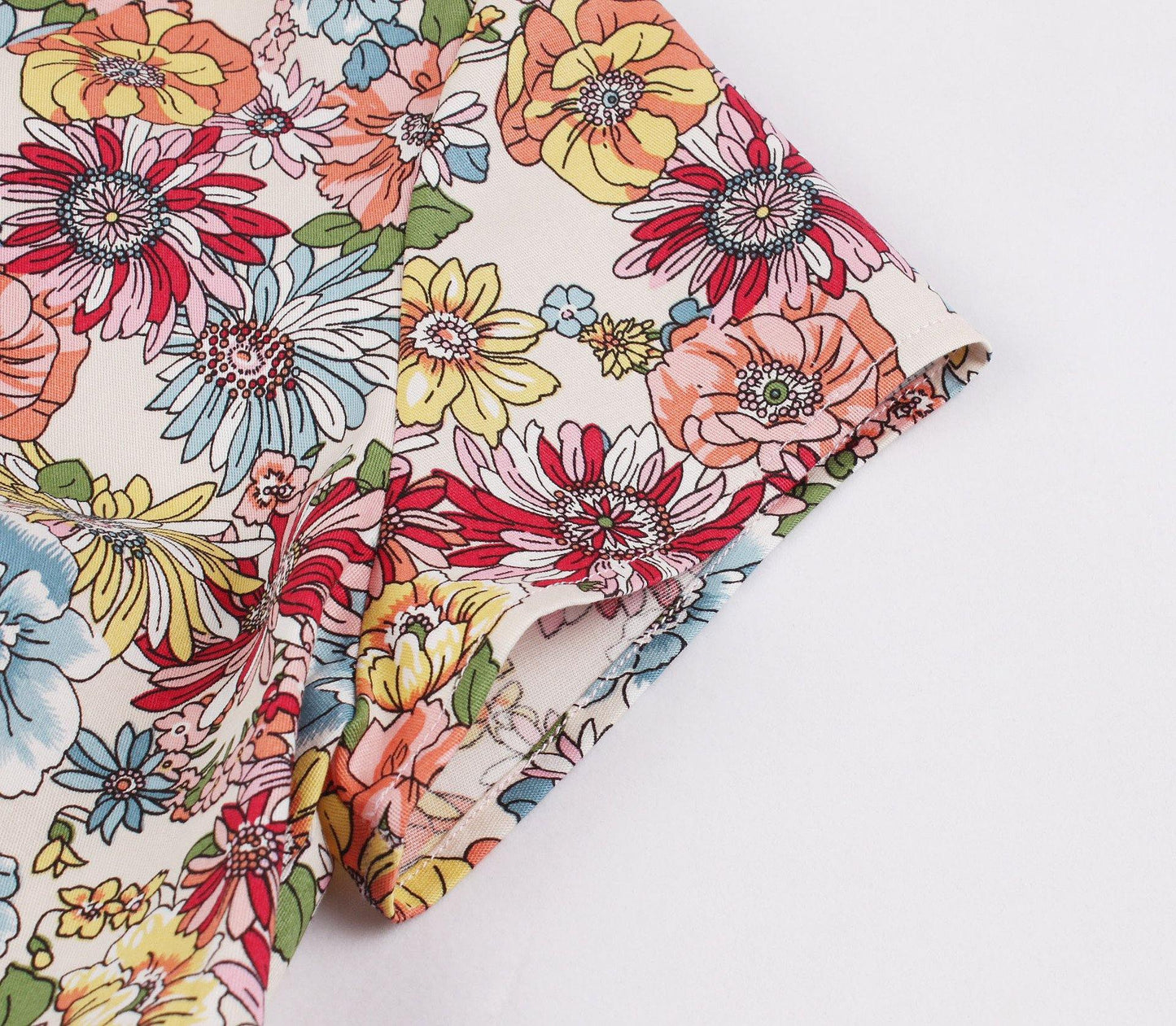 Summer Butterfly Print Short Dresses-STYLEGOING