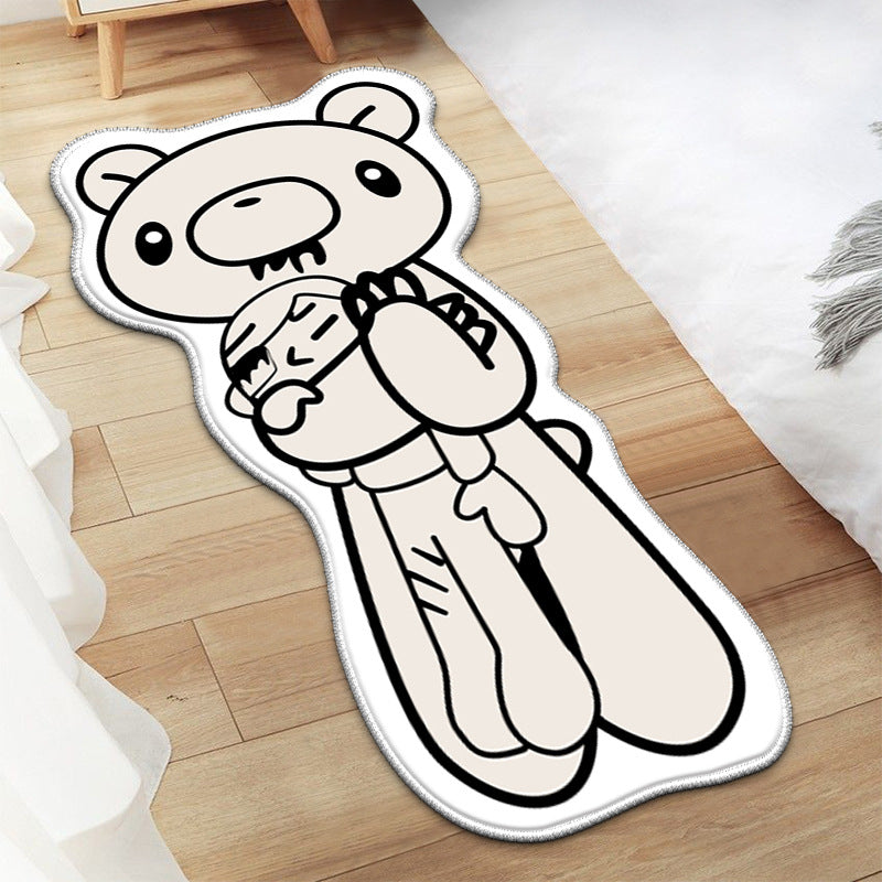 Creative Gloomy Bear Design Living Room Mats