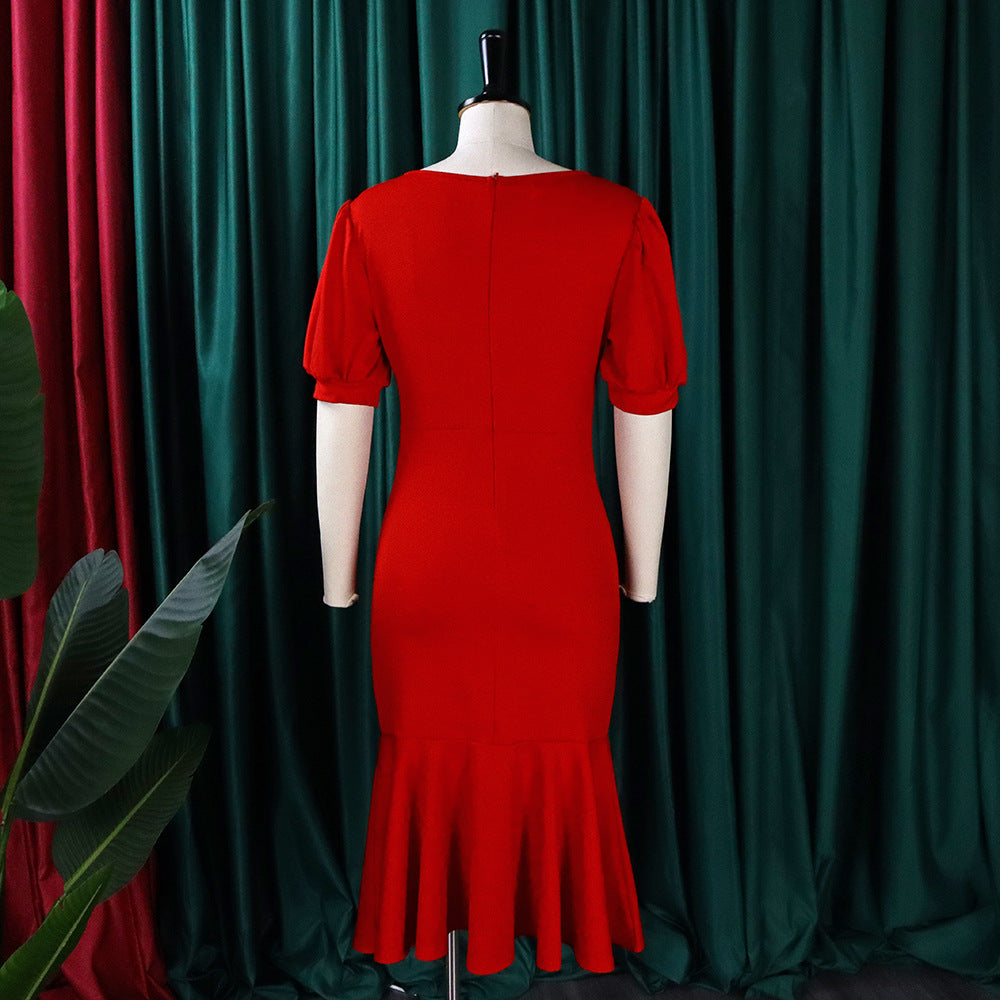 Elegant Office Lady Plus Size Dresses